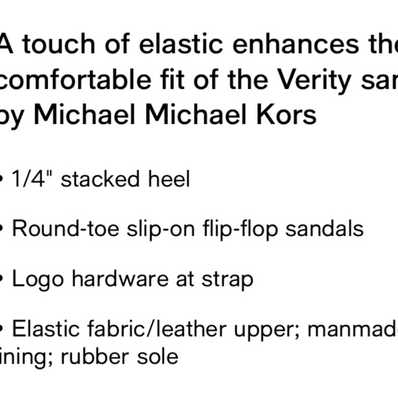 Michael Kors Women's Verity Elastic Flip-Flops - Picture 6 of 8